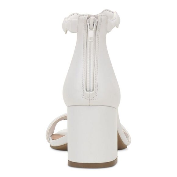 INC Womens White Arch Support Sollisa Round Toe Block Heel Heeled Sandal 7.5 M - Picture 3 of 7